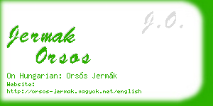jermak orsos business card